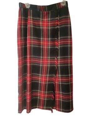 Vintage Women's Tartan Plaid Skirt
